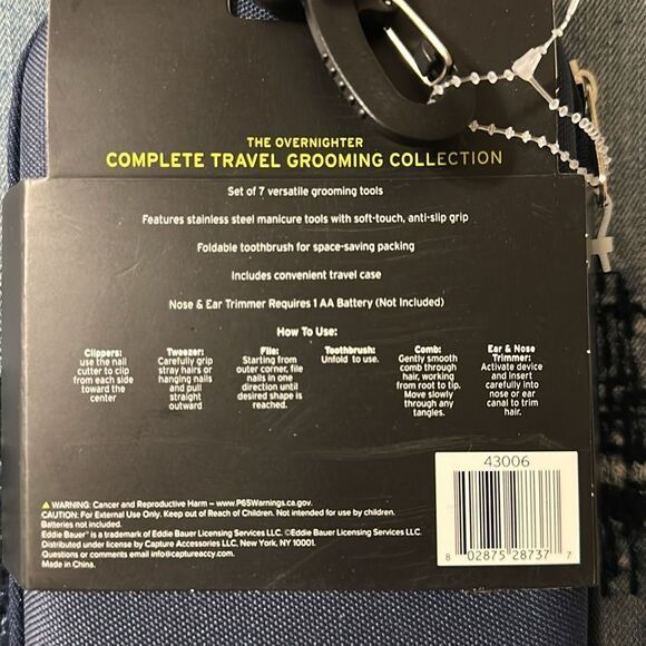 Eddie Bauer Set of 7 Durable Stainless Steel Versatile Manicure Tools - Picture 10 of 12